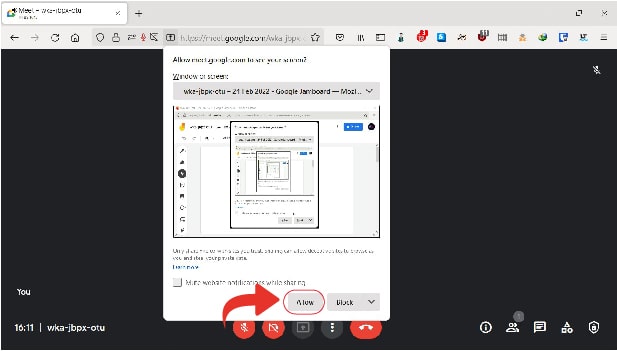 Image titled share whiteboard in Google Meet Step 8